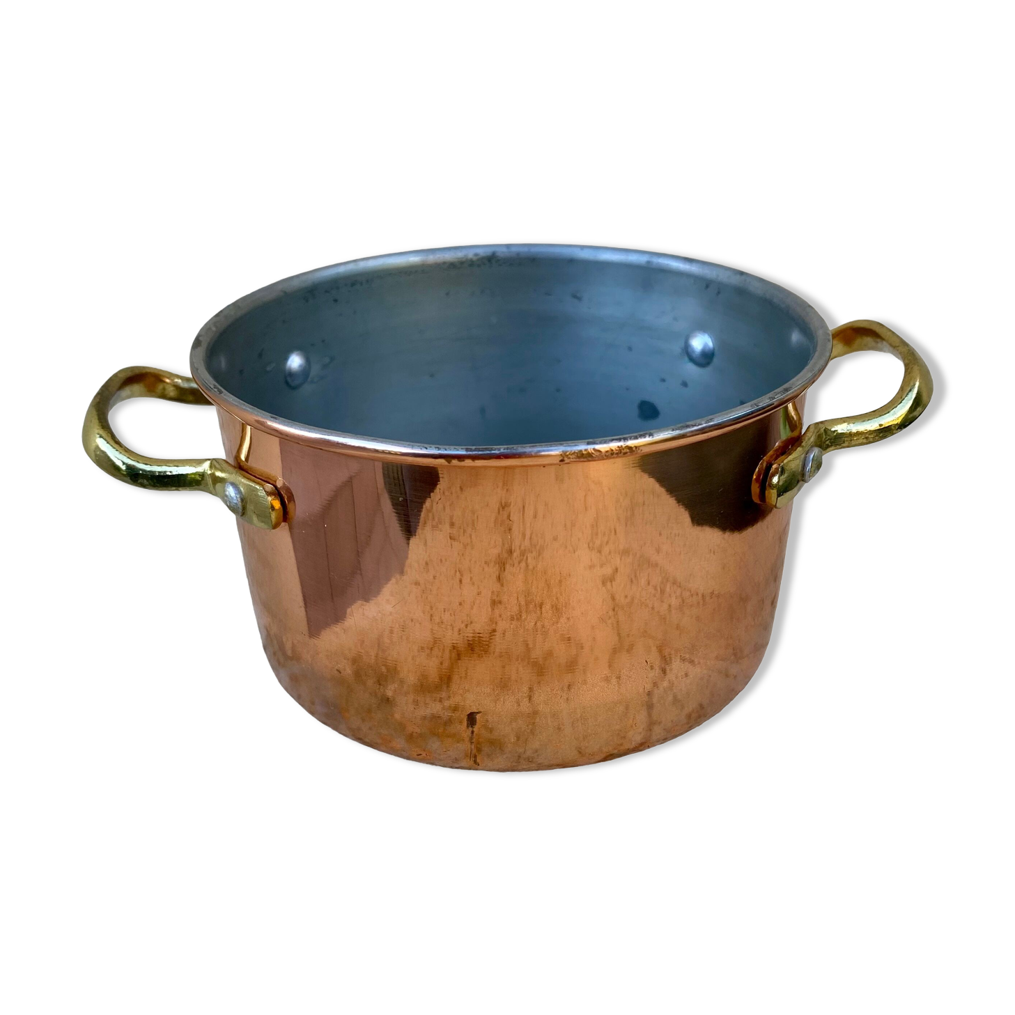 Copper planter pot