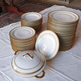 Chastagner Limoges porcelain dinner service, 1930s