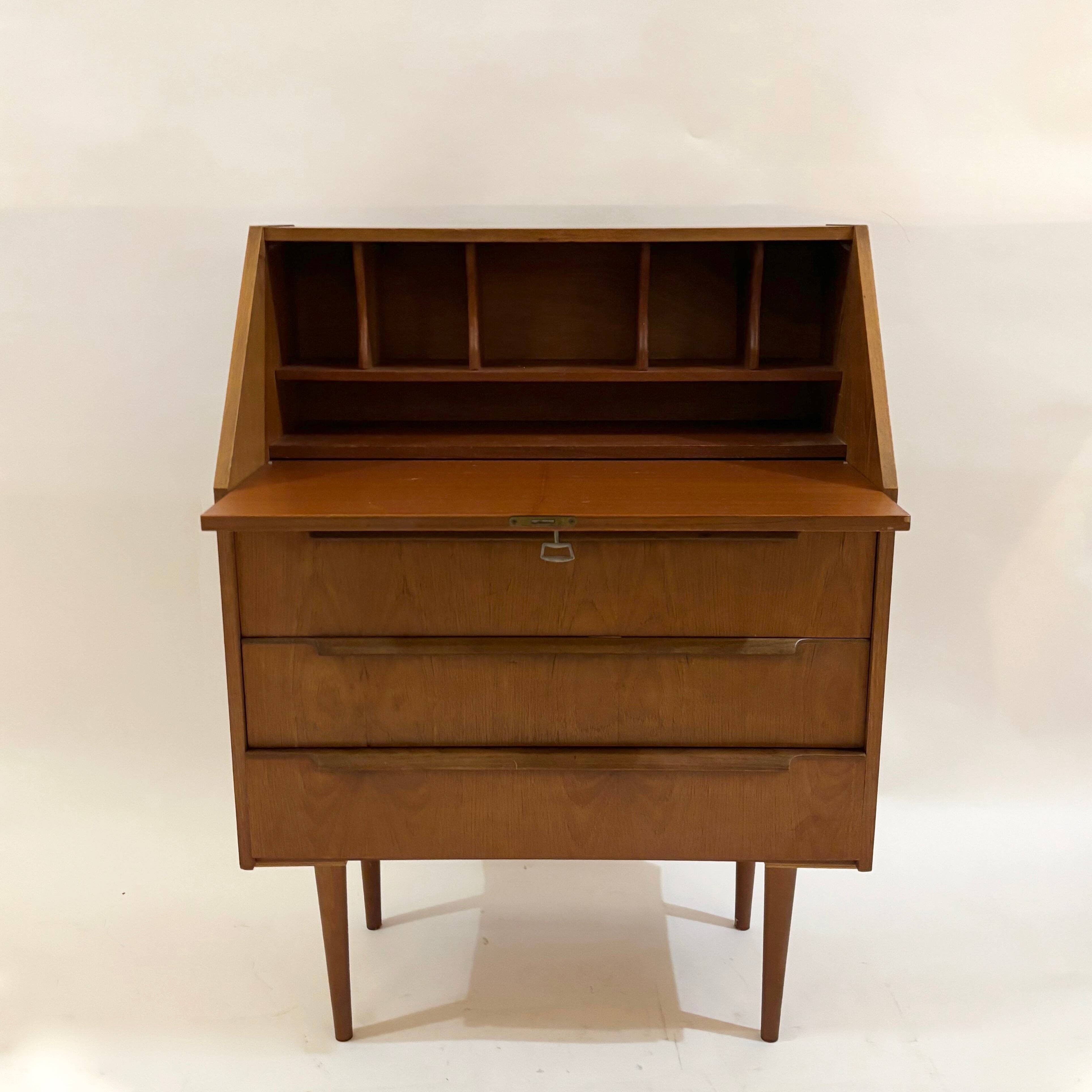 Scandinavian teak secretary