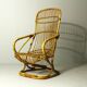 Italian bamboo chairs in the style Tito Agnoli for Bonacina