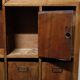 Large vintage wooden mailbox block