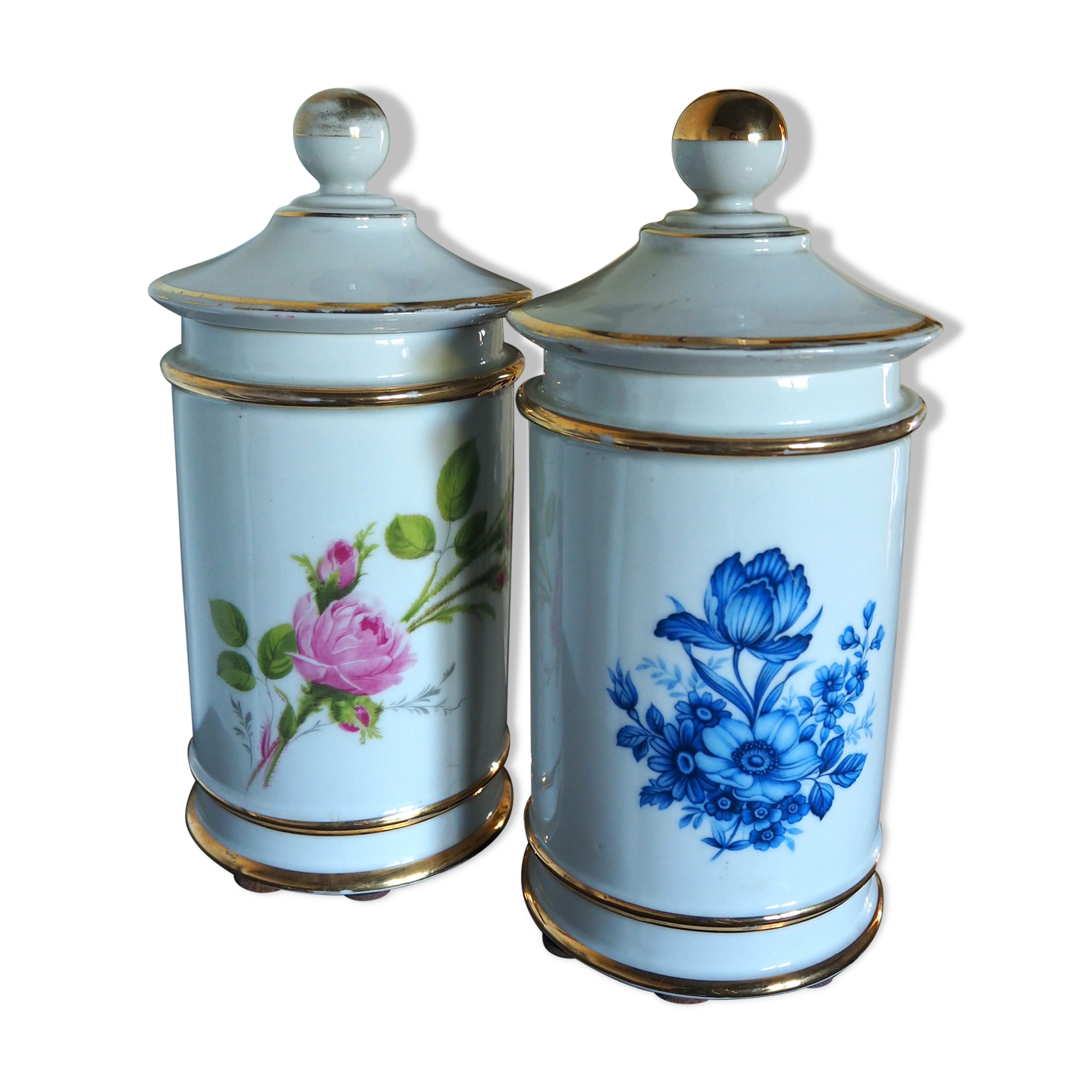 Batch of apothecary pots nineteenth century