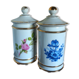 Batch of apothecary pots nineteenth century