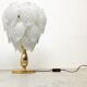 Vintage murano leaf table lamp, 1970s