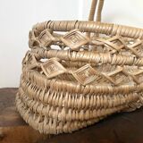 Vintage wicker woven basket