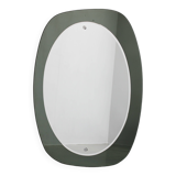 1980s Oval Italian Mirror