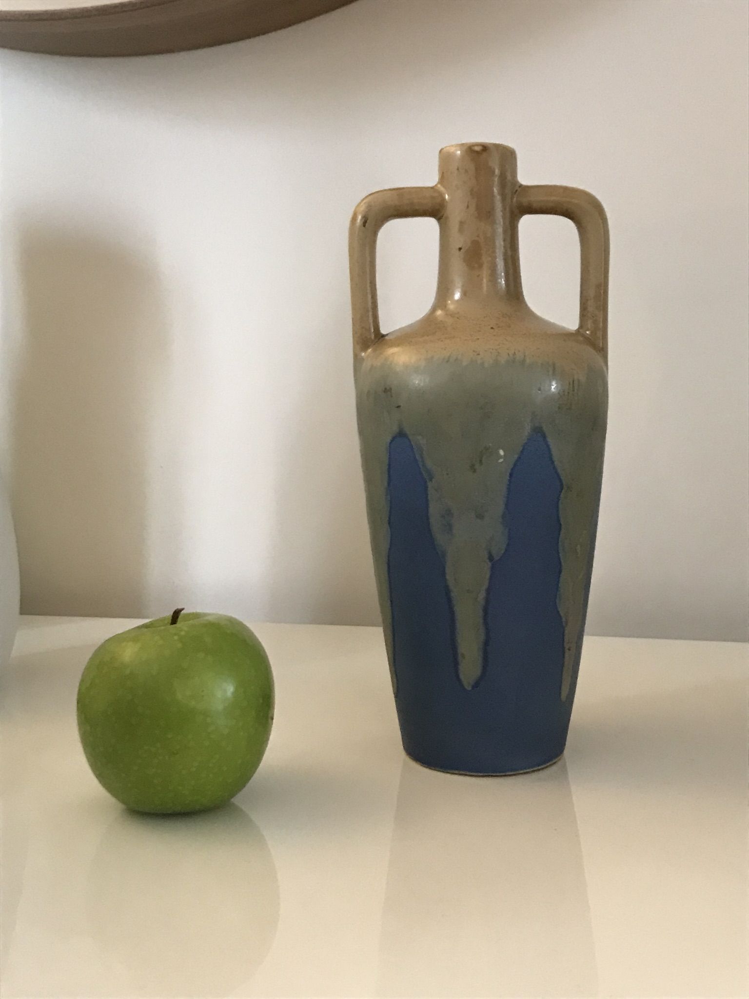Saint Amand fournier demars pitcher 1950 1960 french ceramic vase