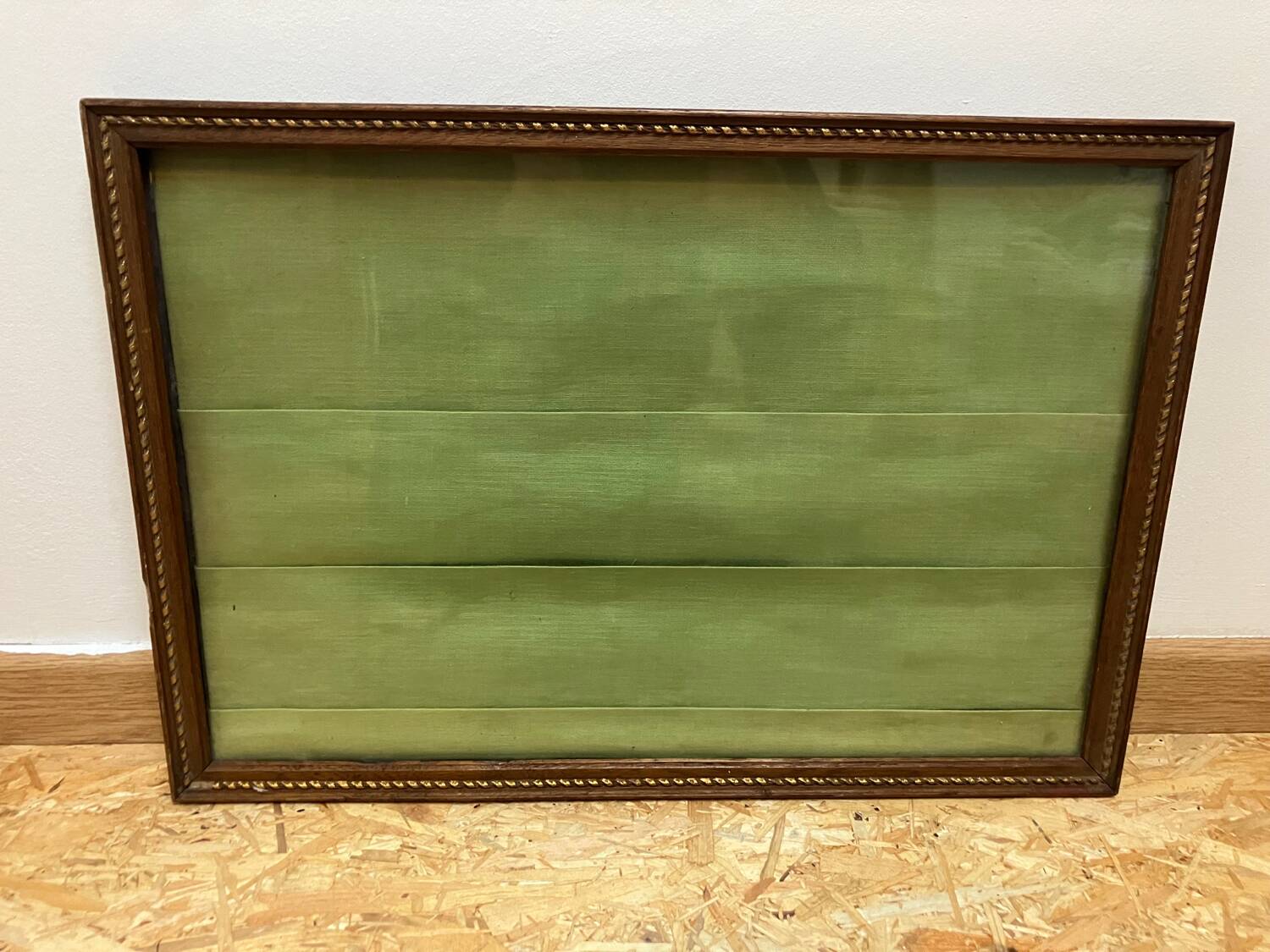 Carved wood photo frame