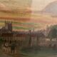 Tableau ancien paysage XVIIe