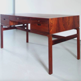 Mid-Century Danish Rio Model Jakaranda Rosewood Desk by Arne Wahl Iversen for Vinde, 1960s