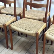 Danish vintage chairs (set of 8) by Arne Wahl Iversen 1960s
