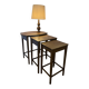 Vintage 1960s nesting tables in solid oak.