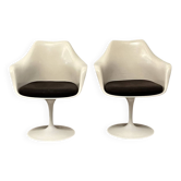 Paire de fauteuils Tulip Saarinen Knoll