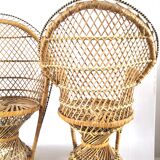 Pair of Emmanuelle armchairs for doll design 70s