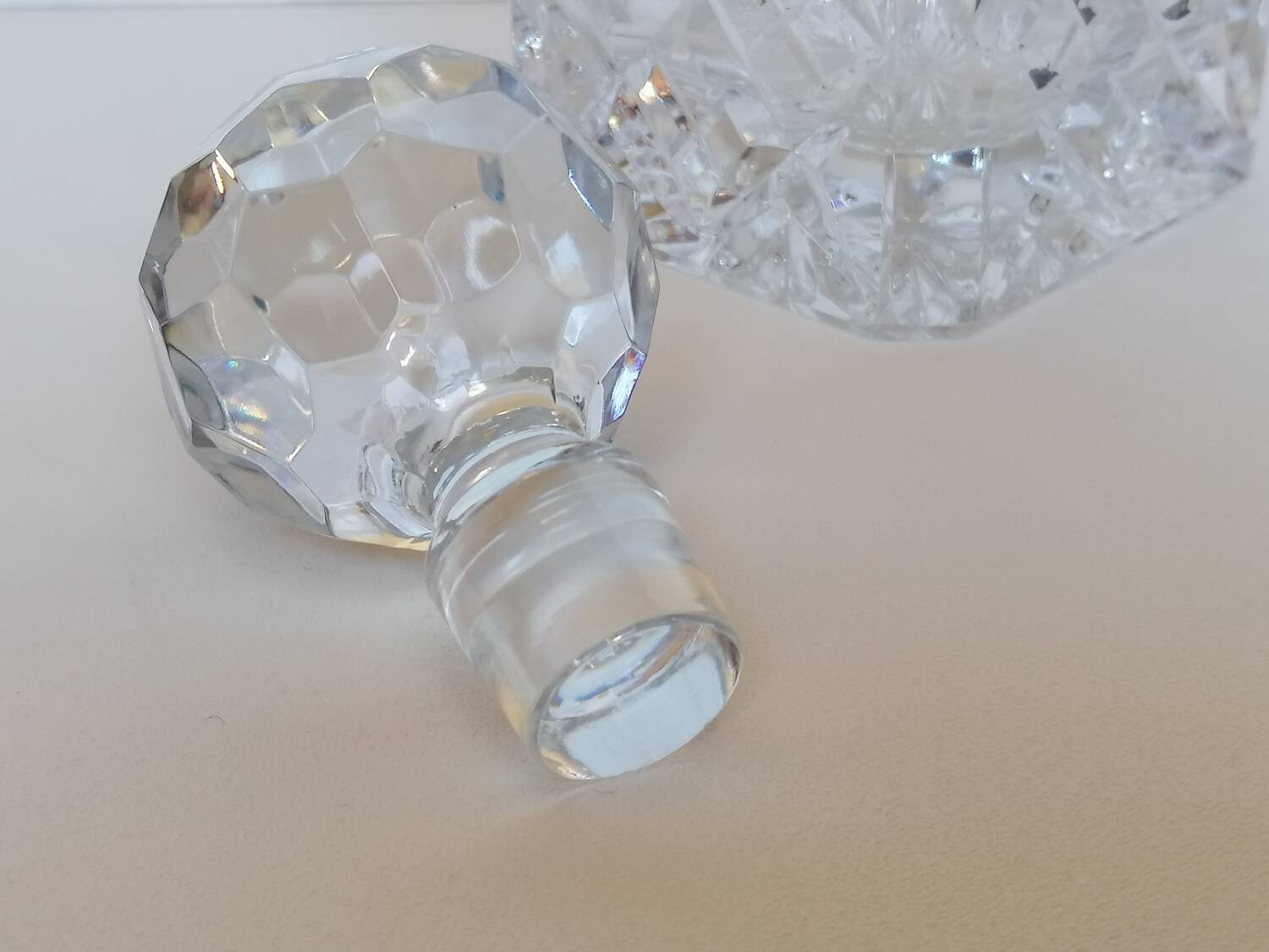 Carafe whisky cristal taillé