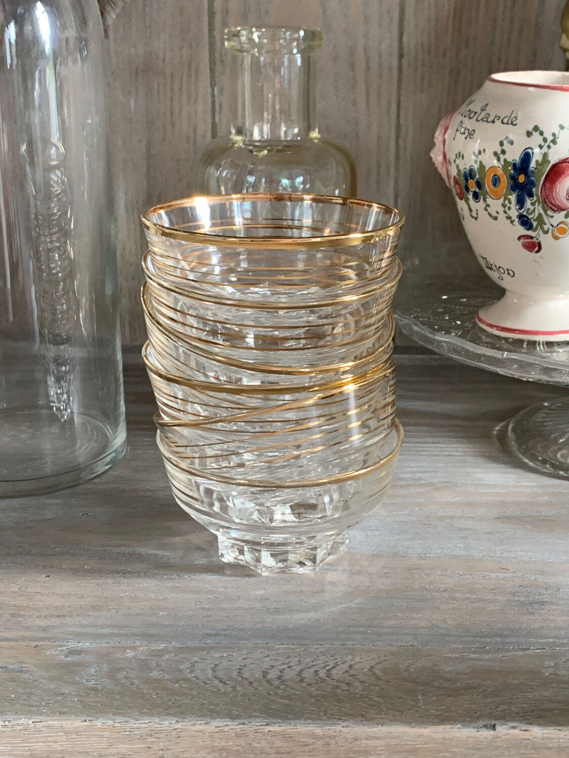 6 coupes à champagne anciennes en verre