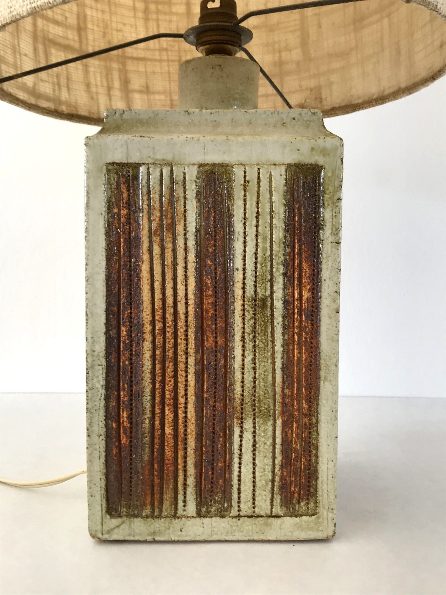 Ceramic lamp by Roger Capron