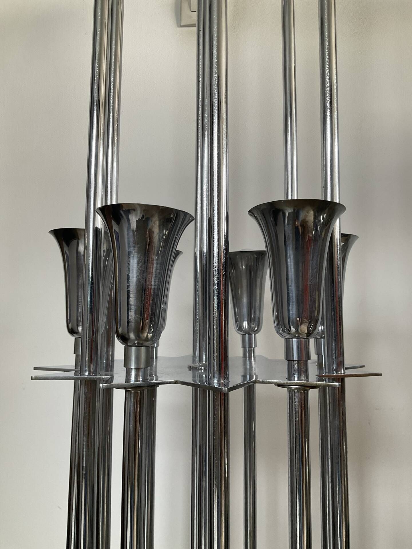 1970s Space Age "trumpet" floor lamp
