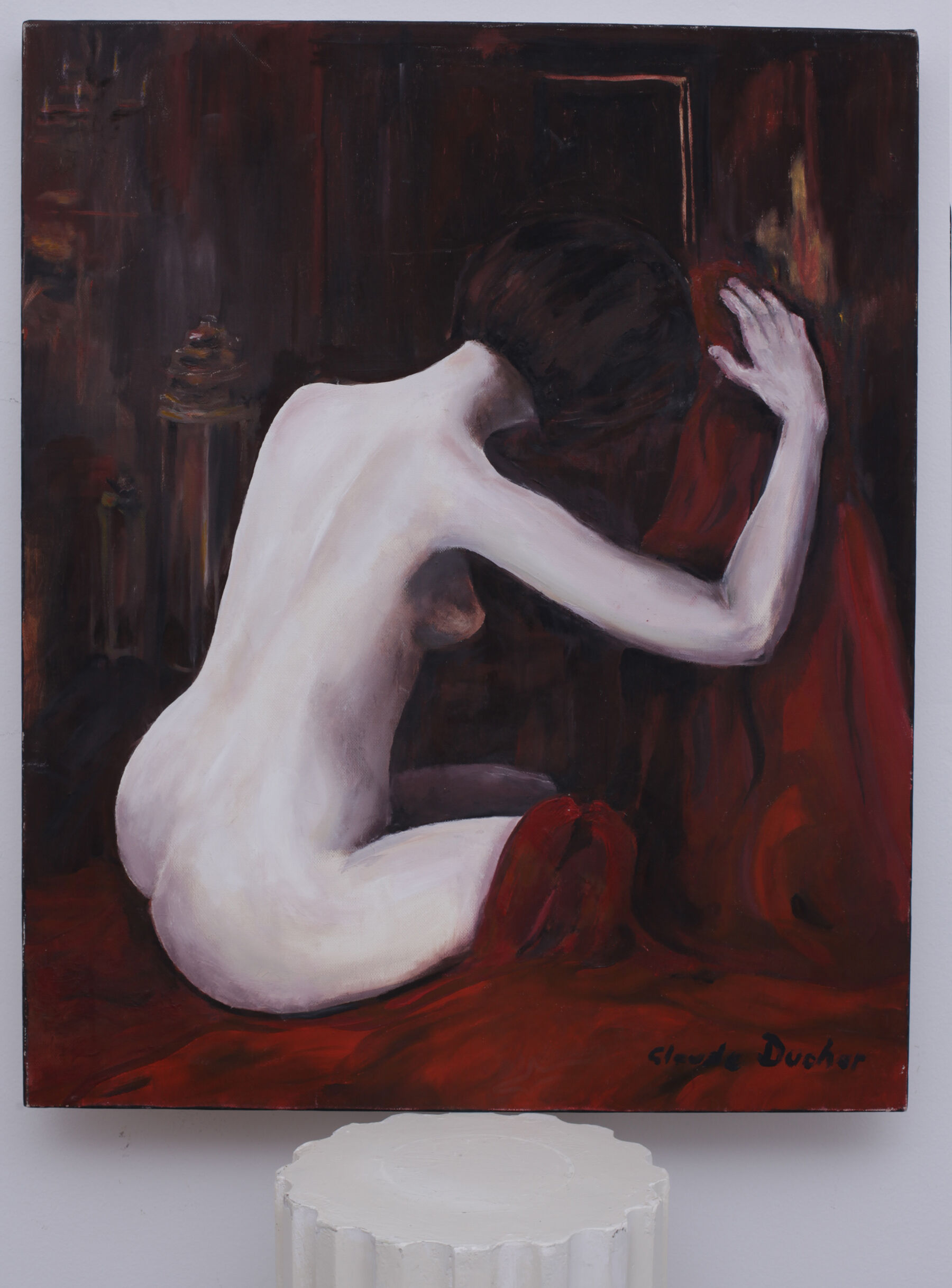 Nu féminin huile sur toile signée