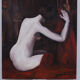 Nu féminin huile sur toile signée