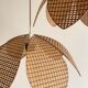 Paire de suspensions fleur de lotus vintage