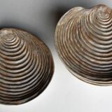 6 Shellfish plates by Dominique Guillot Vallauris from the 60's
