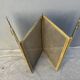 Antique 19th-century fireplace screen, French gilded spark guard.
