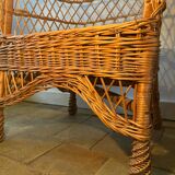Paire de fauteuils en osier, 1960