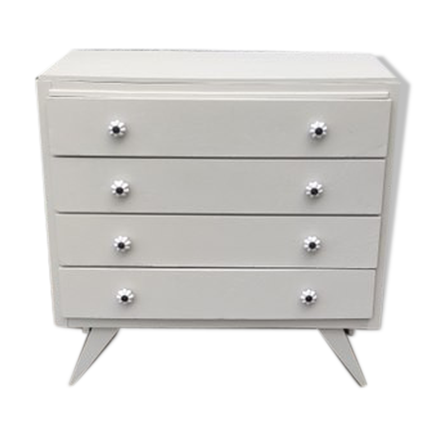 Commode vintage pieds compas