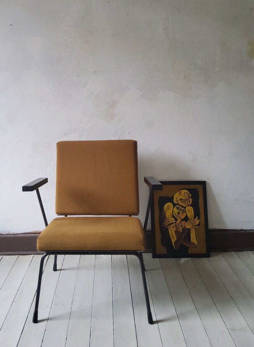 Vintage armchair Wim Ritveld for Gispen Netherlands 1950