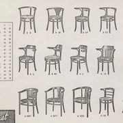 Lot de 2 fauteuils Thonet, modèle B246, années 1930, restaurés et retapissés