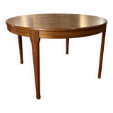 Scandinavian Style Extendable Round Teak Table -