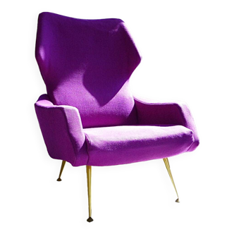 Rare Wingback Lounge Chair by Rudolf B. Glatzel for Alfred Kill, Germany 1950s