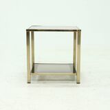 Two Tier Gold Plated Side Table by Belgo Chrom 1970s