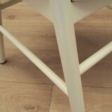 Set of four beech chairs, Italian design, 1970s, production: Italy