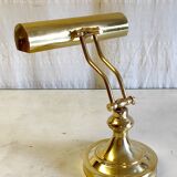 Articulated "piano" lamp in gilded metal - mid 20th century.