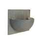 Wall lamp by Alfred Homann for Louis Poulsen, grey metal, Denmark, 1970s