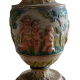 Old angels vase