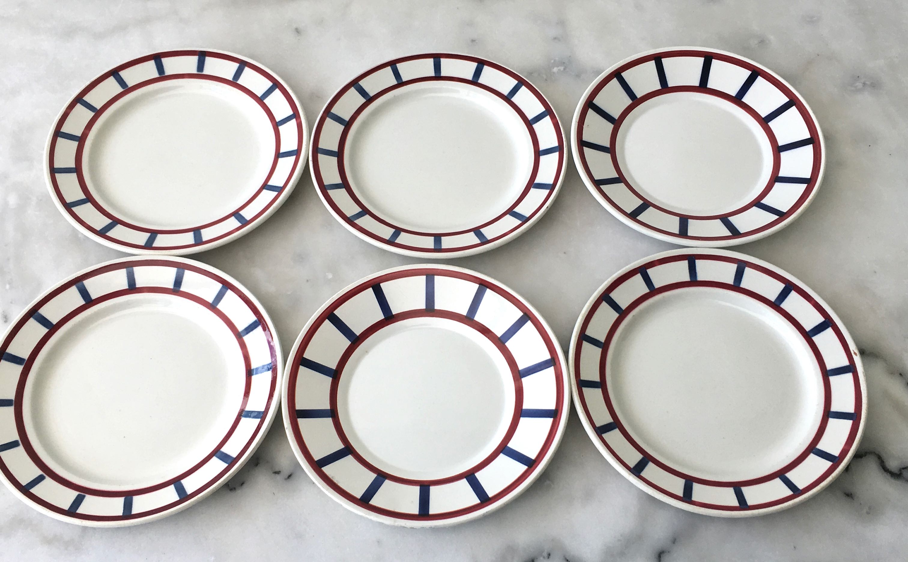 Set de 6 assiettes à dessert Béarn Pays Basque
