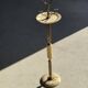 Marble and brass standing ashtray H74 D17
