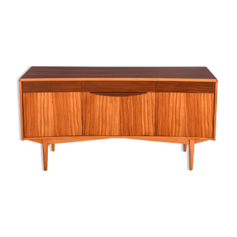 Enfilade rétro Eon Elliots de Newbury Curved Front Zebrano années 1960
