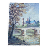 Notre Dame de Paris painting