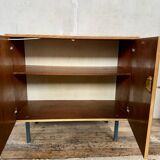 Vintage furniture werhfritz – light wood & black metal legs