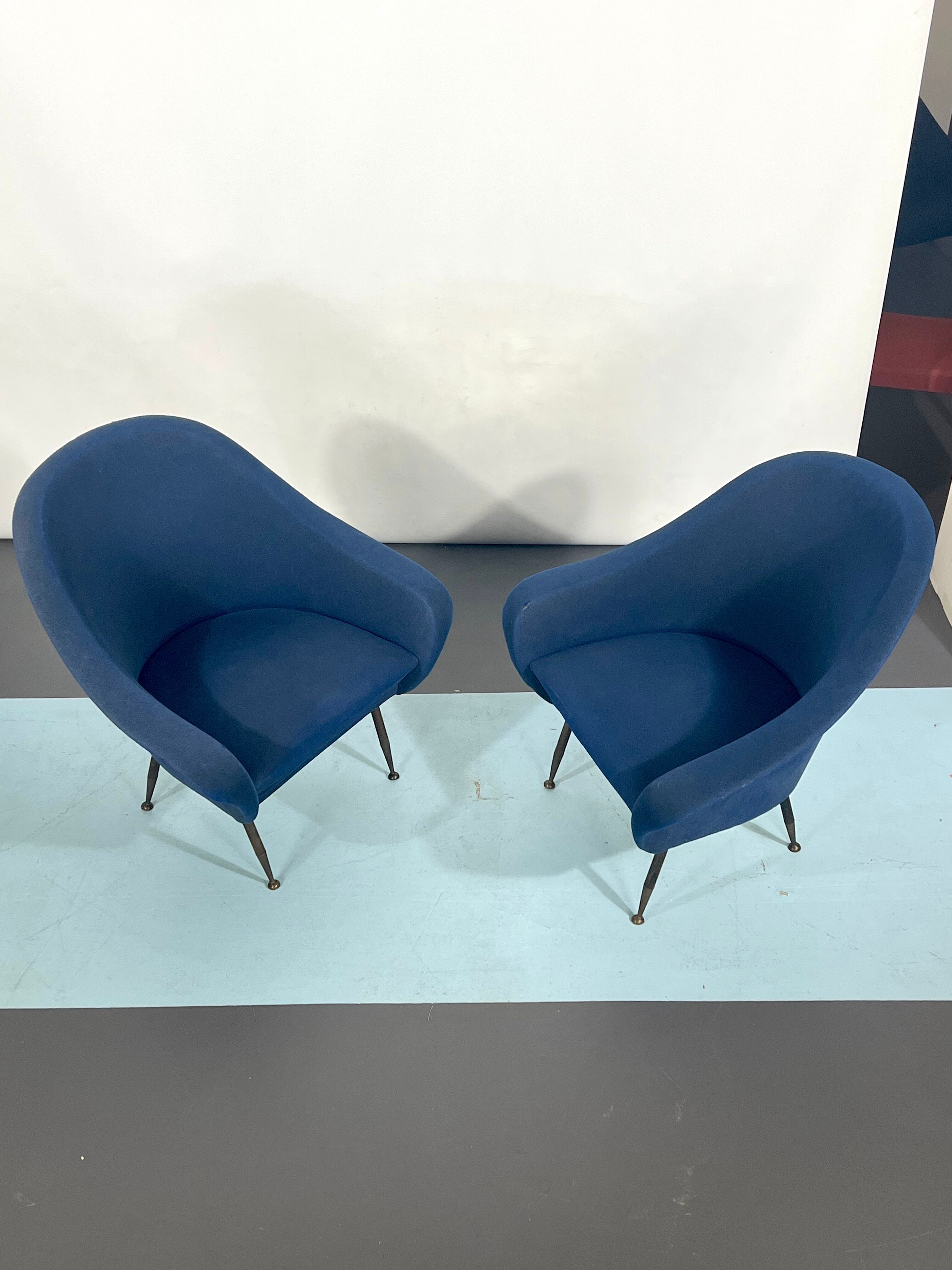 Mid-century modern loveseat and armchairs 50s