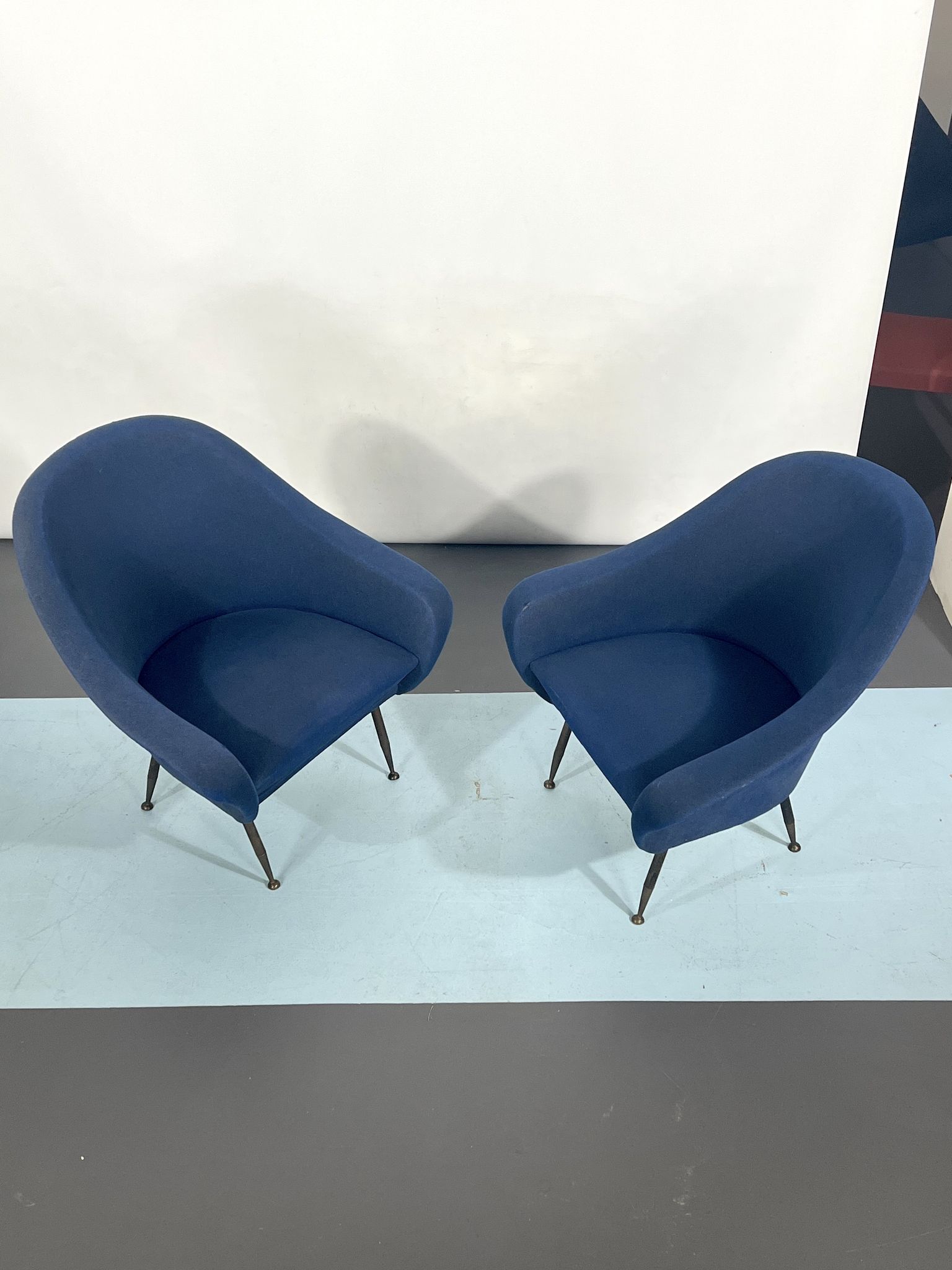 Mid-century modern loveseat and armchairs 50s