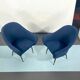 Mid-century modern loveseat and armchairs 50s