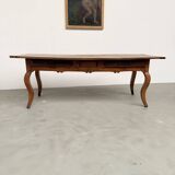 19th century walnut drapery table 2m1
