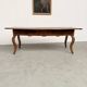 19th century walnut drapery table 2m1