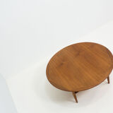 Vintage round teak coffee table