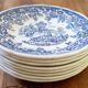 Lot 8 dessert plates K&G Lunéville country décor